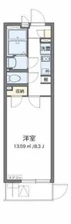 クレイノアンサンク【1階】の間取り