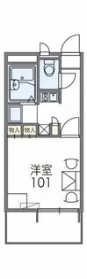 レオパレスソフィア【2階】の間取り