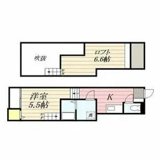 Solatio鳥羽見【102号室】の間取り