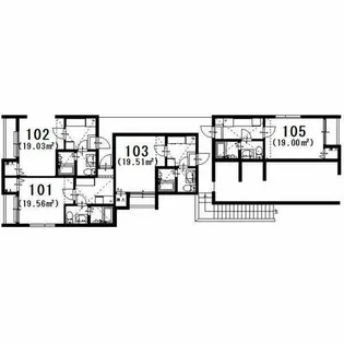 ヒロアーカ新守山【103号室】の間取り