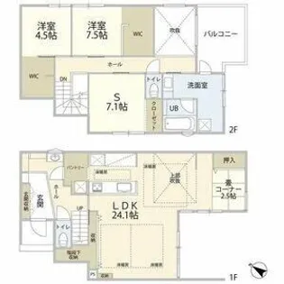 愛知県春日井市神領町3丁目【一戸建】の間取り
