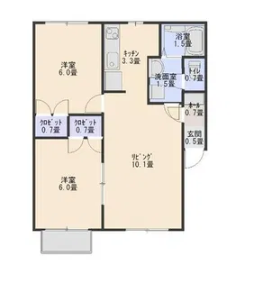 フォーレストパーク美園【2階】の間取り