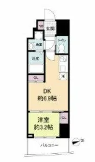 セレニテ難波プリエ【15階】の間取り