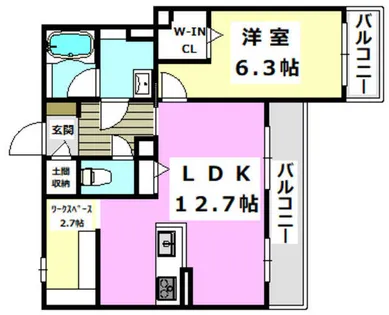 プラド【305号室】の間取り