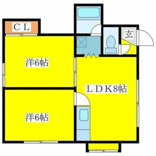 ダイヤフレンド平岡【101号室】の間取り