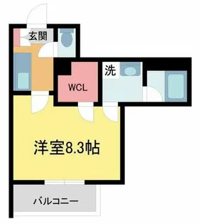 ウェルスクエア池田石橋【2階】の間取り