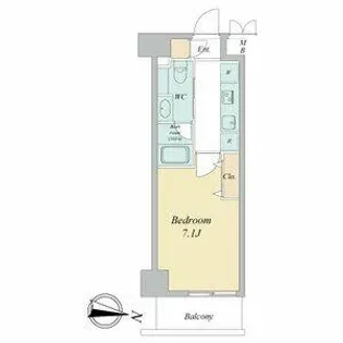 ヴェルデシア名駅南【5階】の間取り