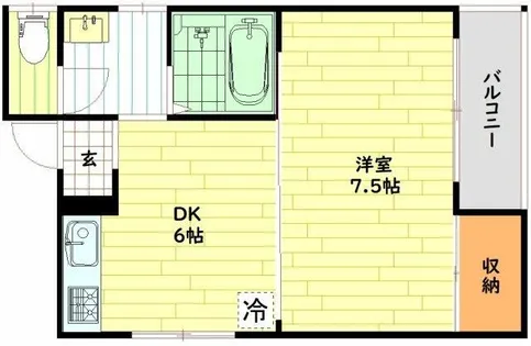 プチメゾンアオバ【5階】の間取り