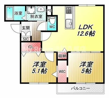 メゾン・ド・サカエⅢ【3階】の間取り