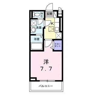 カーサモデルノ南摂津【3階】の間取り