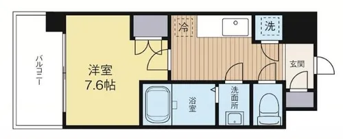 福岡県福岡市中央区薬院1丁目【マンション】の間取り