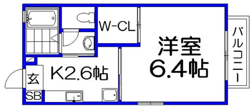 マハロハイツ【2階】の間取り