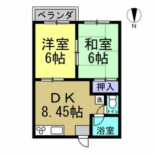 フォーブル百合草【202号室】の間取り