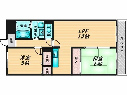 メゾンヌーボー【1階】の間取り