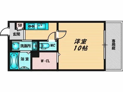 イーストフラワー壱番館【1階】の間取り