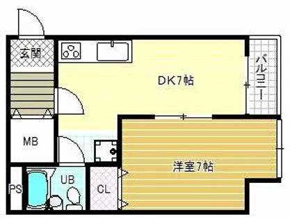 グリーンハイツ佐野【3階】の間取り