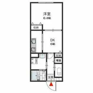 メゾン高野【1階】の間取り