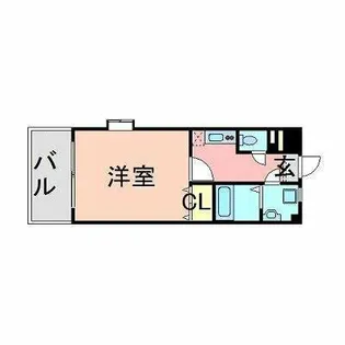 サヴォイザ・リバーテラス【8階】の間取り