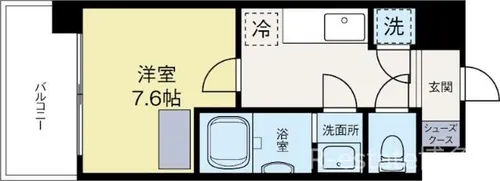福岡県福岡市中央区薬院1丁目【マンション】の間取り