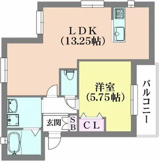エムグレ―ス神戸長田【2階】の間取り