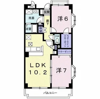 レ・プレジ-ル【201号室】の間取り