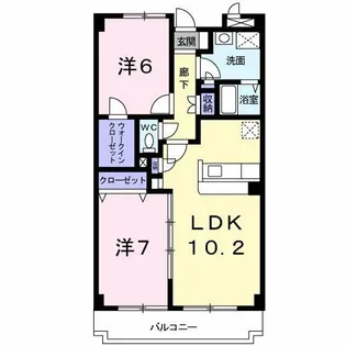 レ・プレジ-ル【4階】の間取り