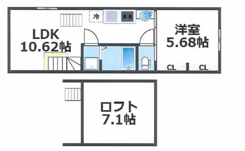 MISAWA Z館【Z2号室】の間取り