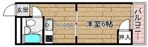 崎山ハイム【302号室】の間取り