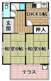 大阪府高槻市出丸町【一戸建】の間取り