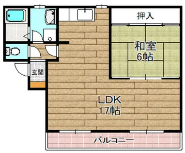 コート川西【2階】の間取り