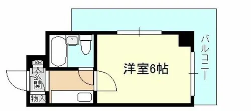 グラシア松屋町【6階】の間取り