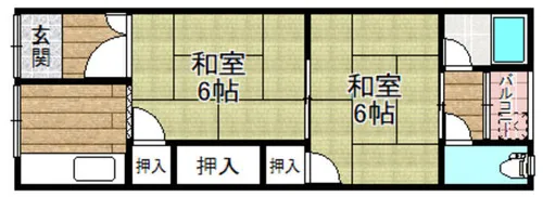 明野マンション【312号室】の間取り