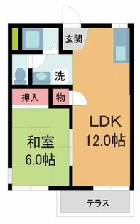 メゾン土谷B棟【1階】の間取り