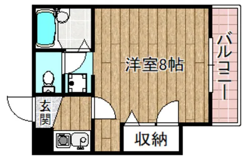 シティーハイツ高槻【302号室】の間取り