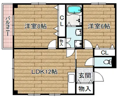 田渕ビル城西町【202号室】の間取り
