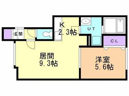 Le Reve東室蘭【1階】の間取り