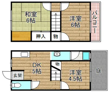 レジデンス冨山【3号室】の間取り