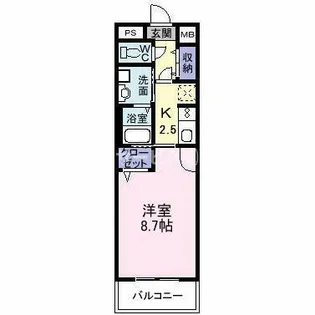 アロースⅡ【4階】の間取り