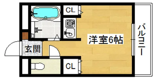 サンユーハイツ【202号室】の間取り