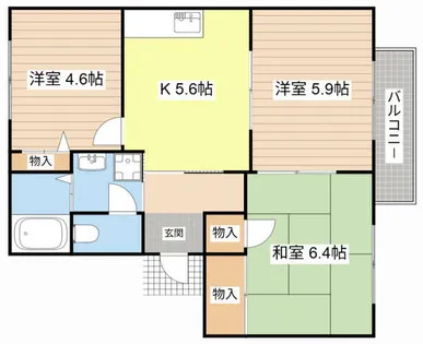 MAISON LUNA【2階】の間取り