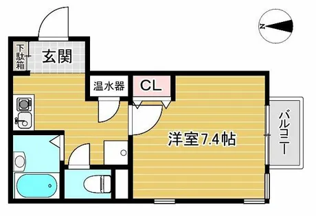 アヴェニール岡本【1階】の間取り