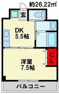 第61川崎ビル【7階】の間取り