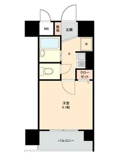 フォルム九大前Ⅱ【902号室】の間取り