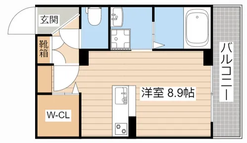 京町エンジェルⅡ【0202号室】の間取り
