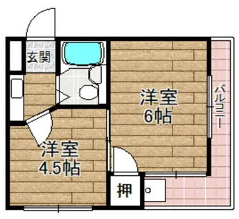 春日アバンティ【303号室】の間取り