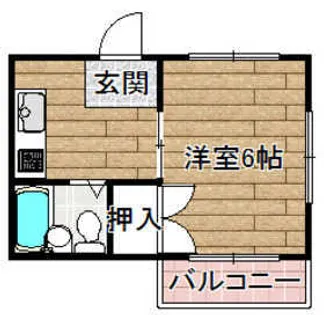 明輝春日マンション【302号室】の間取り