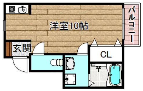 F’grace高槻【102号室】の間取り
