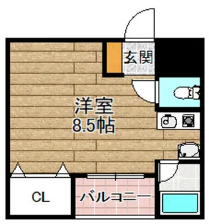 フェリセ富田【310号室】の間取り