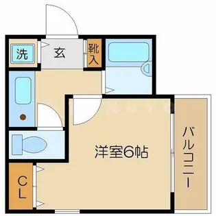 プレサンス西心斎橋【5階】の間取り