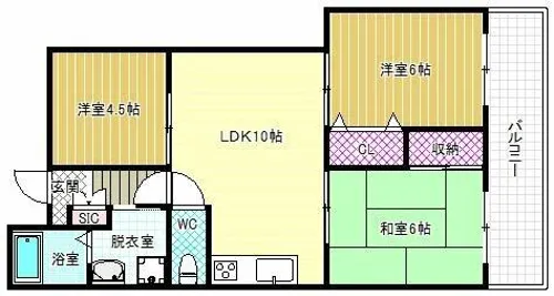メゾンルミナスⅠ【2階】の間取り